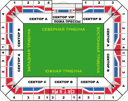схема трибун