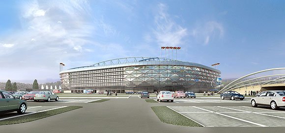 фасад стадиона